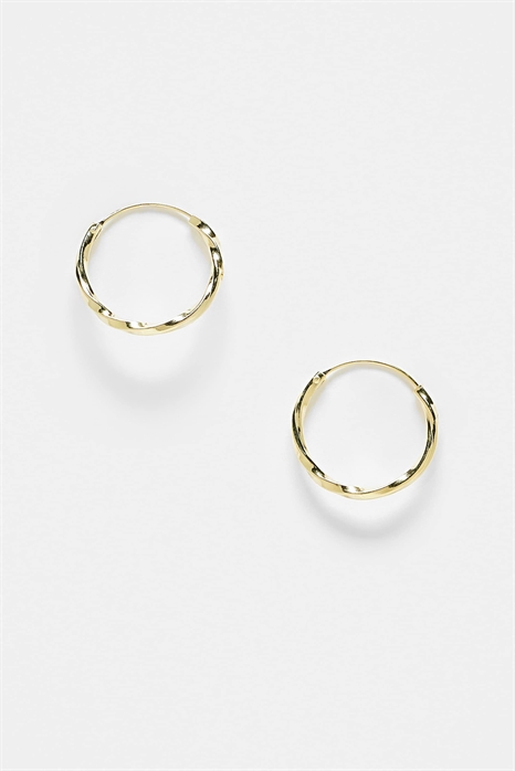 Серьги-гвоздики с витой проволокой, 14 мм артикул 153890104