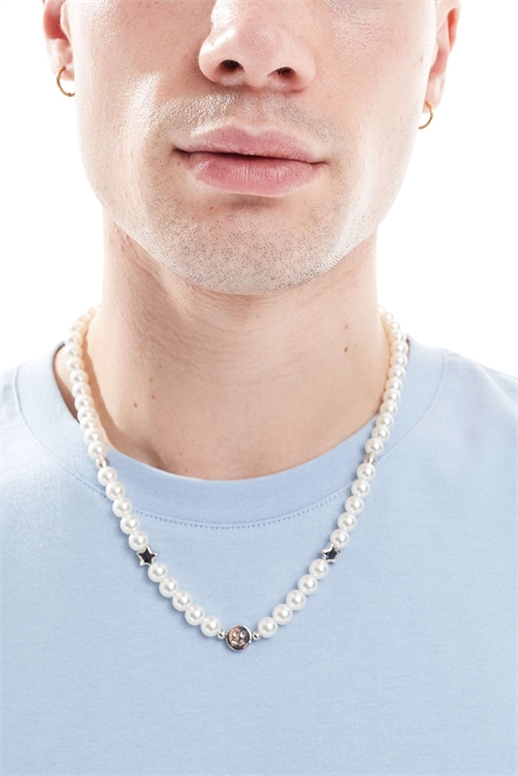 Жемчужное ожерелье с улыбающимися личками артикул 146137030