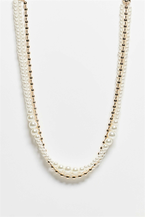 Универсальное колье-чокер из золота и жемчуга артикул 152709729