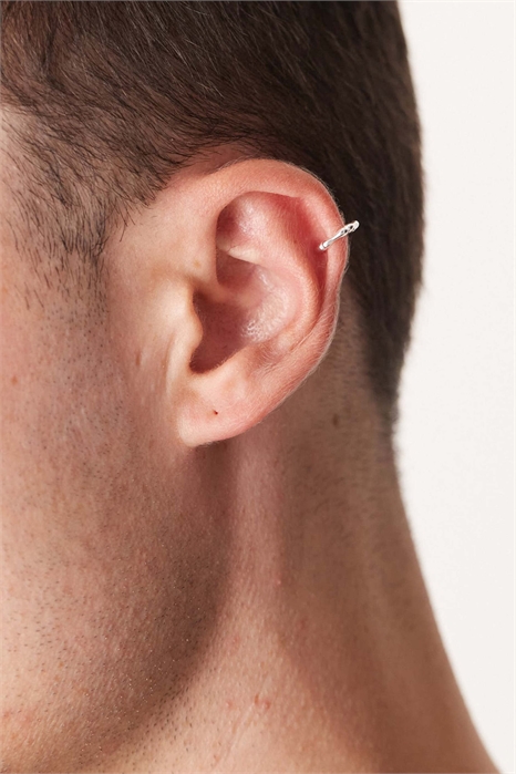 Серебряный серьга-манжета из литого серебра артикул 147017565