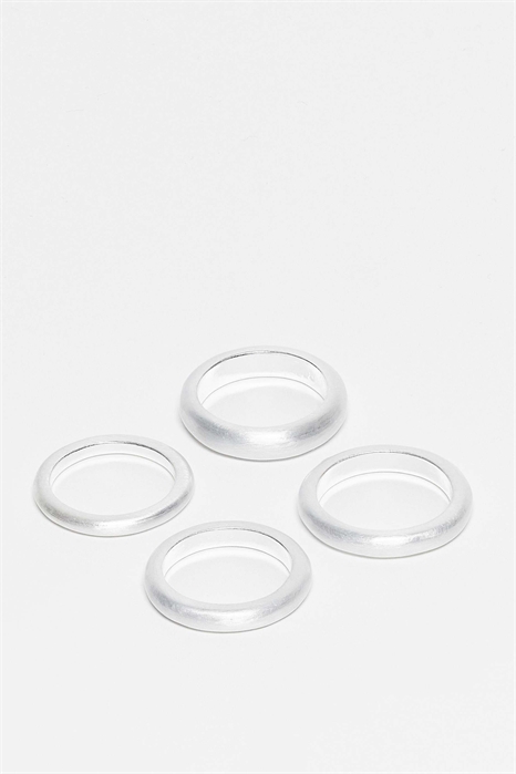 Набор из 4 простых колец артикул 148522743