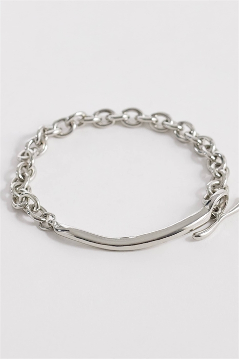 Браслет с застежкой-Т и цепочкой артикул 155215978