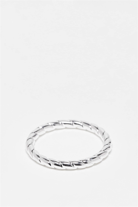 Кольцо из стерлингового серебра с витой отделкой артикул 148248565