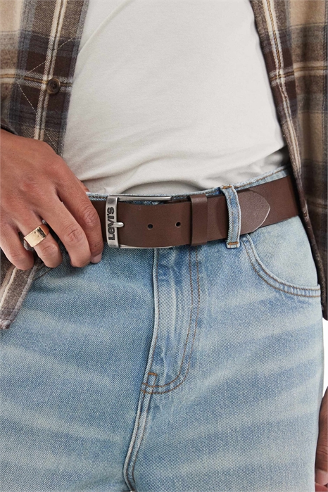 Кожаный ремень с пряжкой с логотипом Duncan артикул 140797552