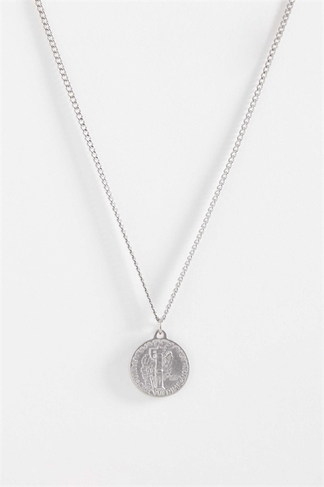 Водонепроницаемое колье с двусторонним кулоном в виде монеты из нержавеющей стали артикул 154640849
