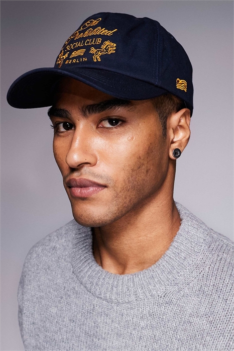 Кепка с логотипом клуба, темно-синяя артикул 152903041