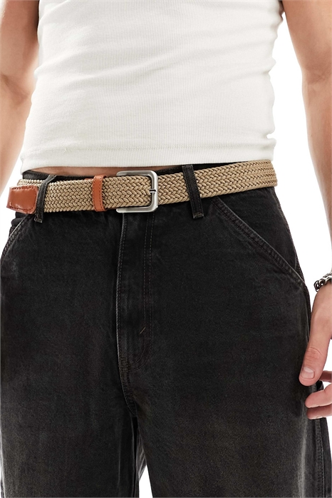 Тканый ремень с пряжкой артикул 134143331