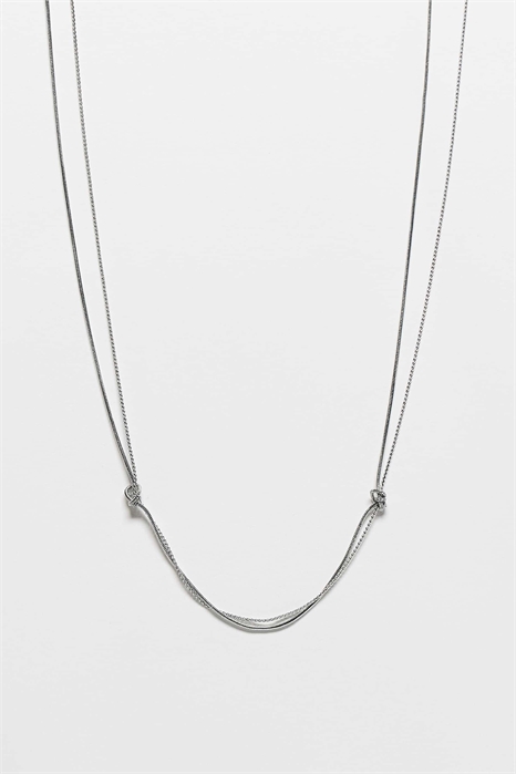 Двухслойное колье с узлами, унисекс артикул 154177659