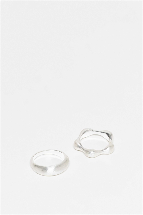 Унисекс-набор из 2 штук в серебристом цвете артикул 147287240