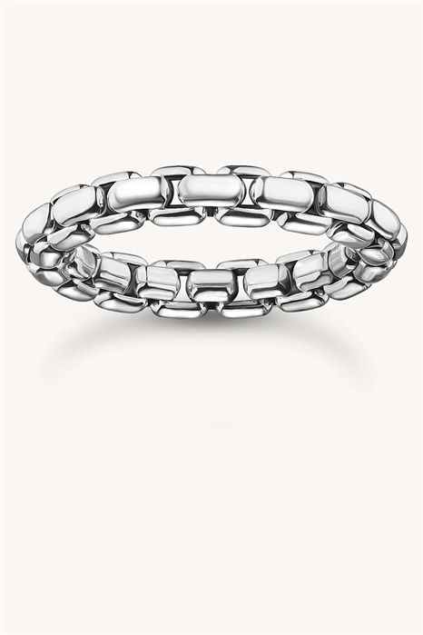 Серебряная цепочка для коробки с кольцами артикул 154286140