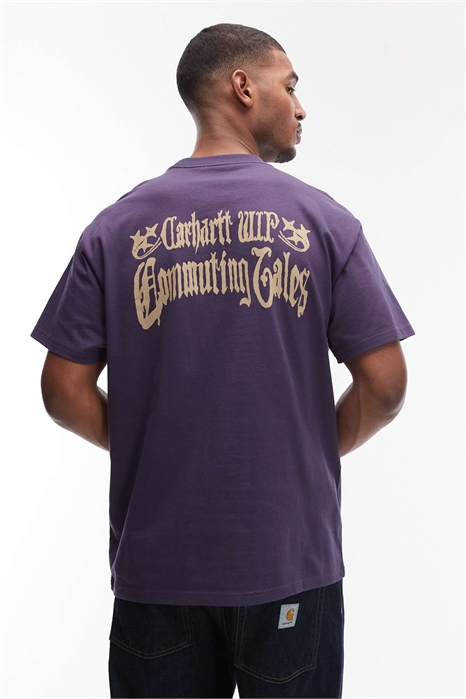 Футболка с принтом «Истории о поездках на работу» артикул 153249848