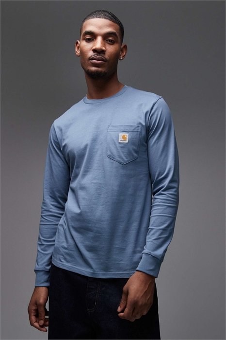 Футболка с длинными рукавами и карманами артикул 153249851