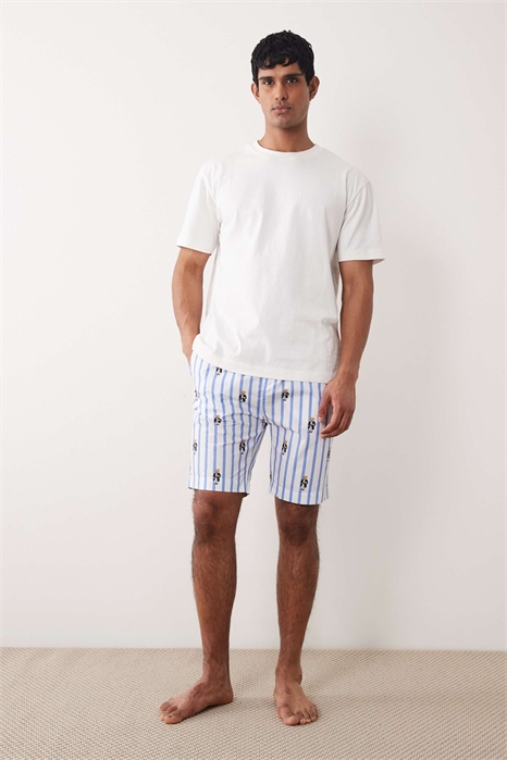 Шорты с изображением медведя артикул 154158034