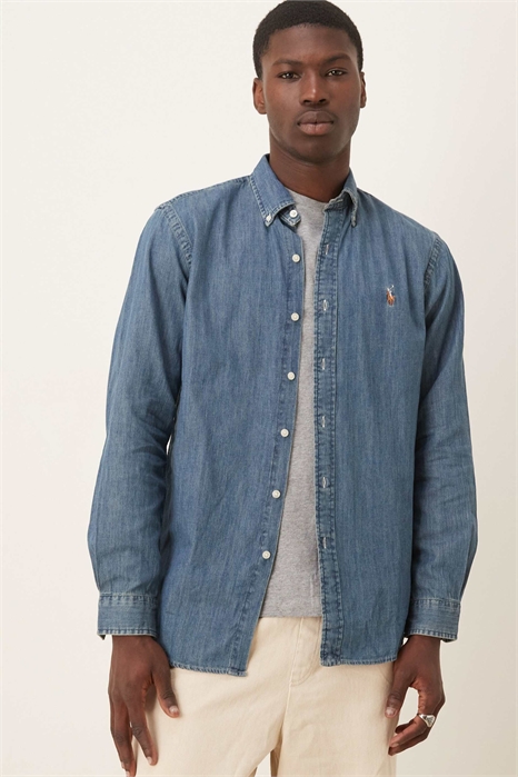 Джинсовая рубашка, сшитая на заказ артикул 147405538