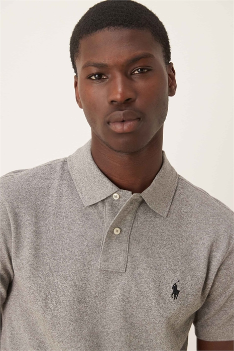 Поло с логотипом в виде значка, индивидуальный крой, плотная ткань пике артикул 147405540