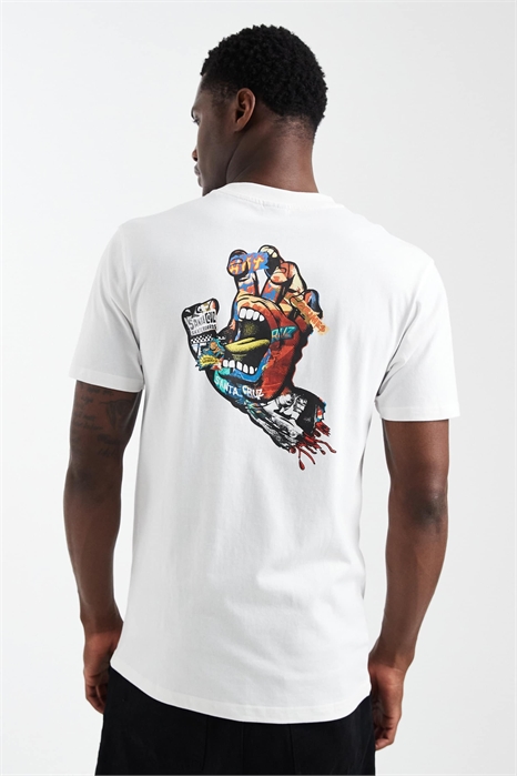 Футболка с принтом на спине в стиле коллаж артикул 153407170