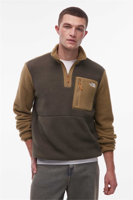 Флисовая кофта Yumiori с 1/4-застежкой-молнией и цветовыми вставками артикул 154426472