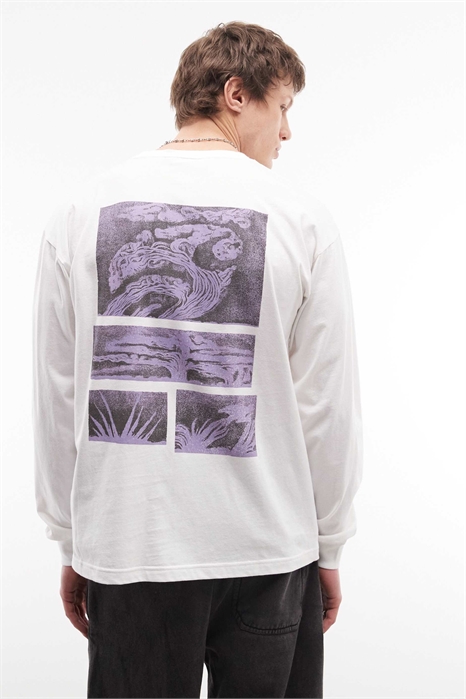 Футболка с длинным рукавом и принтом на спине артикул 154636169