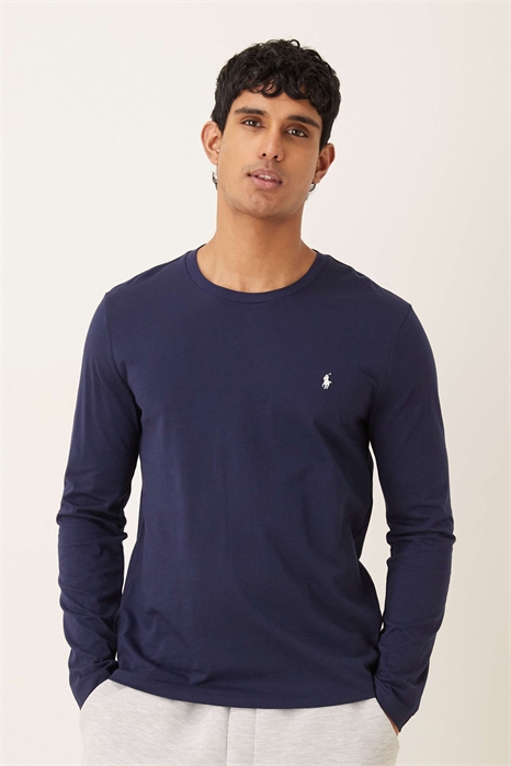 Домашняя футболка из хлопкового джерси с длинным рукавом артикул 154158075