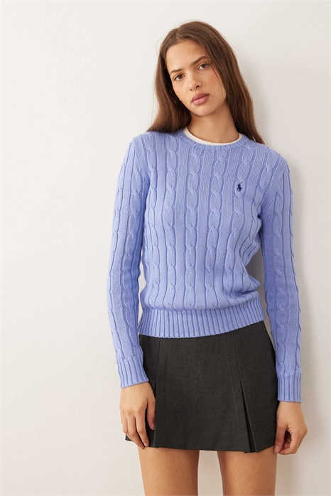 Свитер из хлопка с косами и логотипом в виде иконки Джулианны артикул 152313257