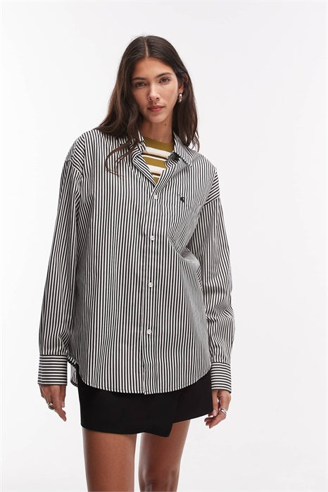 Рубашка в полоску с длинными рукавами от Daldry артикул 153491905