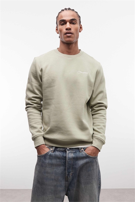 Мужской свитер с логотипом и круглым вырезом артикул 155415011