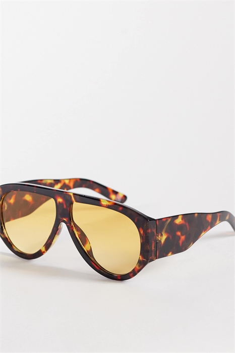 Широкооправые солнцезащитные очки в стиле «авиатор» с массивной оправой артикул 154839195