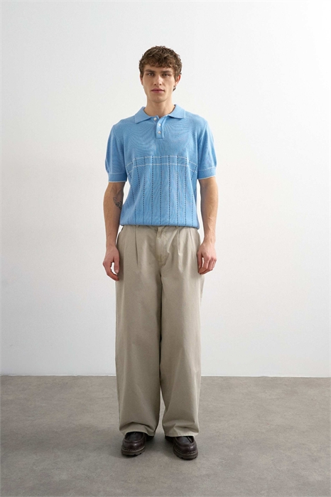 Брюки свободного кроя со складками артикул 151636916