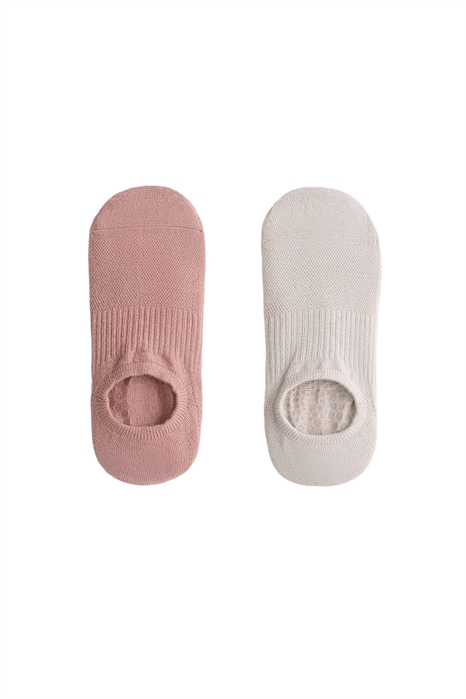 2 пары незаметных носочков из смешанной хлопковой ткани для йоги и пилатеса артикул 156037658