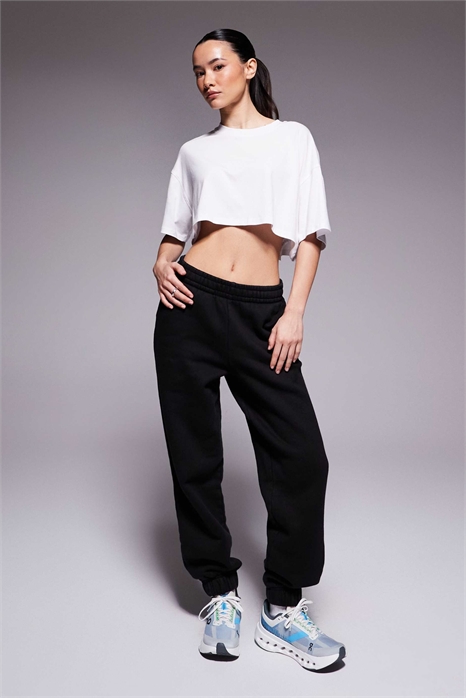 Petite Icon: джоггеры с манжетами из плотной хлопчатобумажной ткани плотностью 440 г/м² для отдыха артикул 151783563