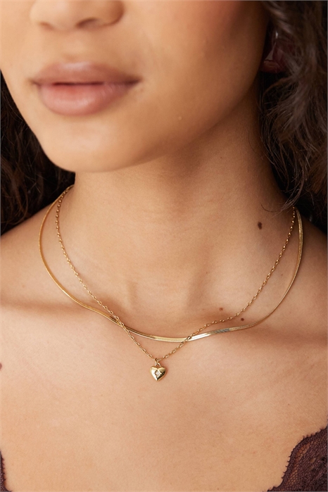 Ожерелье с сердечком в форме буквы Z артикул 154902981