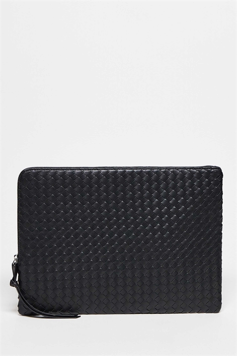 Чехол для ноутбука из искусственной кожи с плетеным узором артикул 154870069