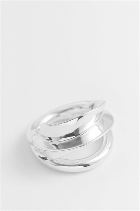 Кольцо с витыми элементами артикул 155223571
