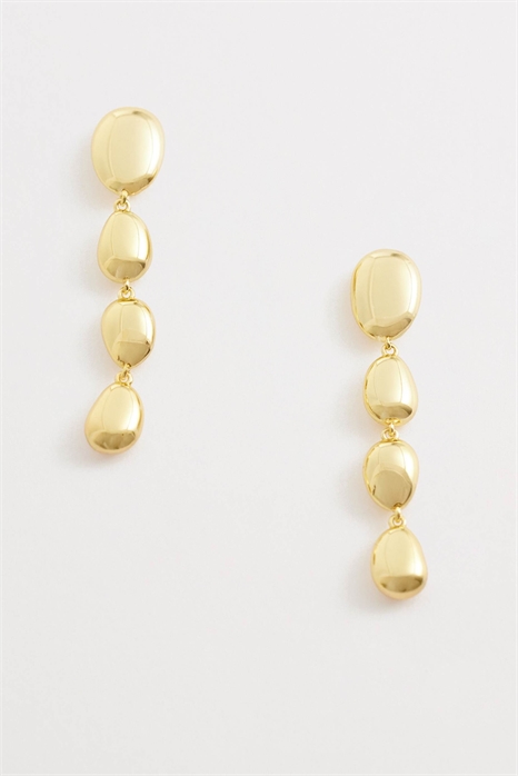 Серьги-подвески с шариками артикул 155223563