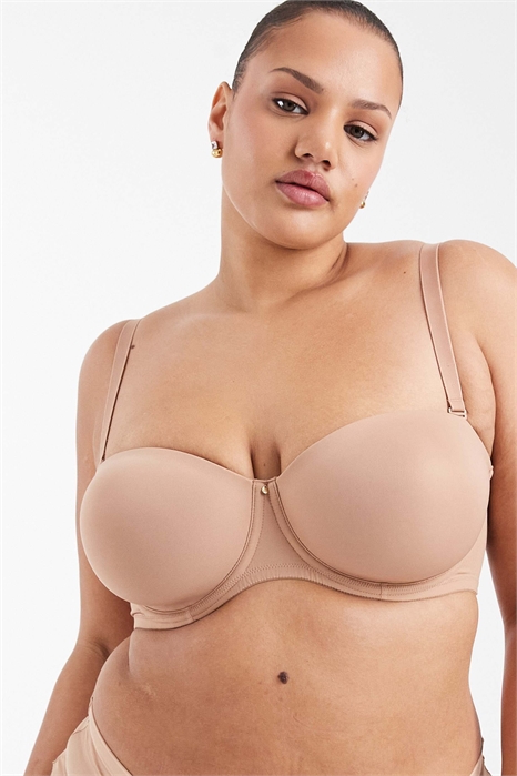 ASOS DESIGN Curve: формованный бюстгальтер с косточками и несколькими вариантами ношения артикул 148531115