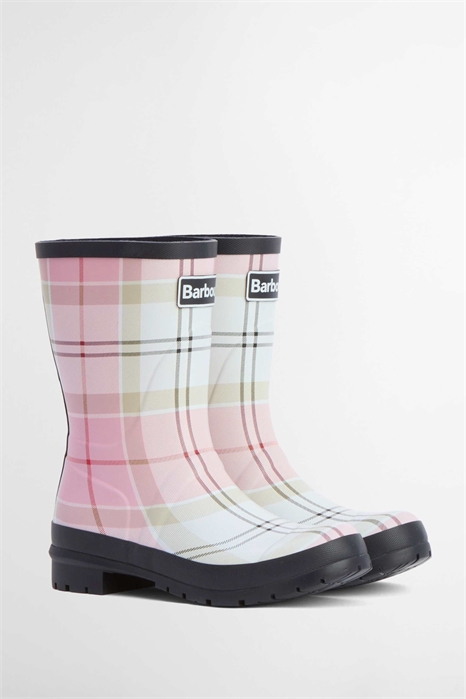 Сапоги-миди из ткани «Бэнбери-тартан» артикул 154707726