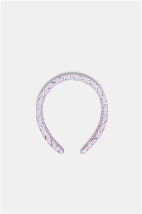 Жесткая повязка на голову в полоску артикул 156033039