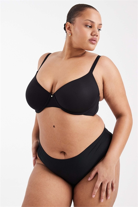 ASOS DESIGN Бюстгальтер-футболка с формованными чашками для полных артикул 148524915