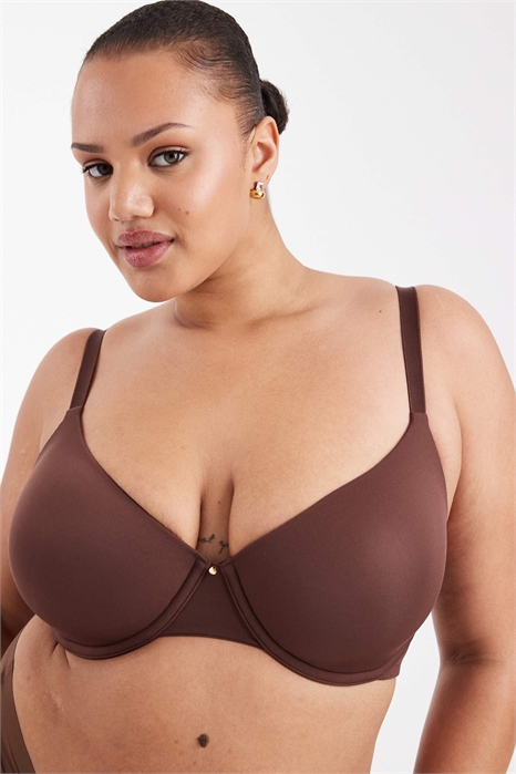 ASOS DESIGN Бюстгальтер-футболка с формованными чашками для полных артикул 148524914