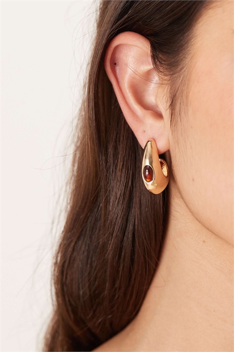 Серьги в виде капель с каменными вставками артикул 152192015