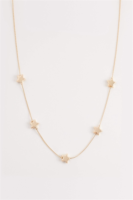 Короткое колье с объемным рисунком в виде звезды артикул 155174214