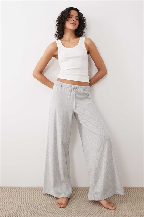 Брюки с низкой посадкой и широкими брючинами для повседневной носки артикул 154119191