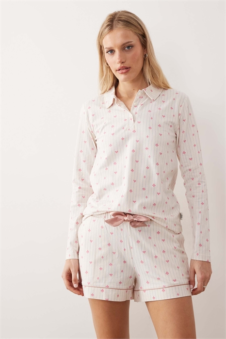 Комплект пижамы с длинными рукавами в виде карточной колоды артикул 153021054