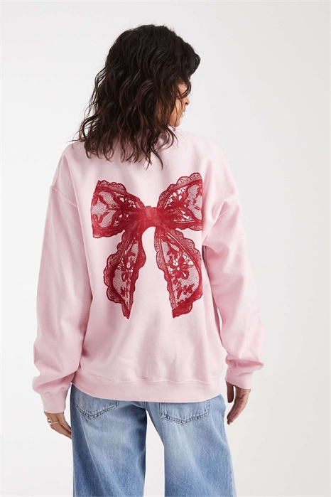 Толстовка с принтом в виде кружевного банта артикул 155575720