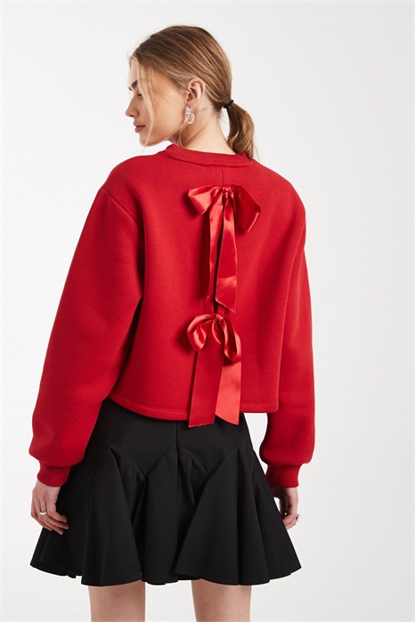 Толстовка с бантиком на спине артикул 155538800