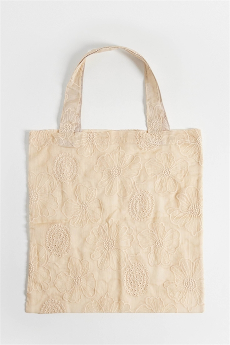 Прозрачная сумка-тоут с цветочной вышивкой артикул 154080760