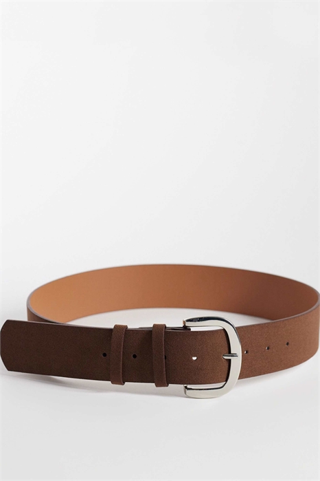 Широкий ремень с минималистичной пряжкой артикул 153280451