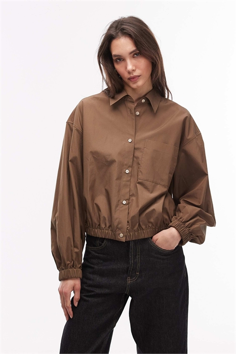 Рубашка с пузырьковым принтом артикул 154889275