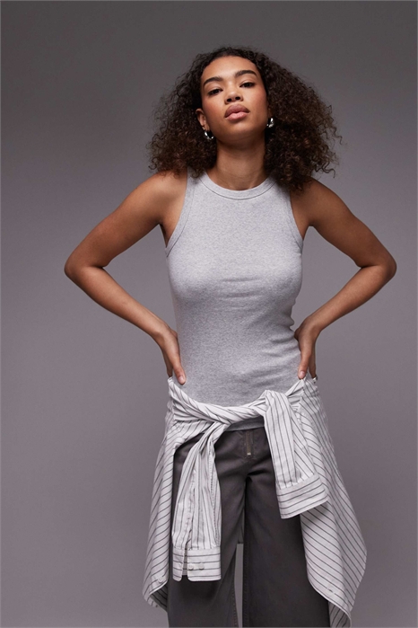 Жилет из ребристого джерси артикул 143964370