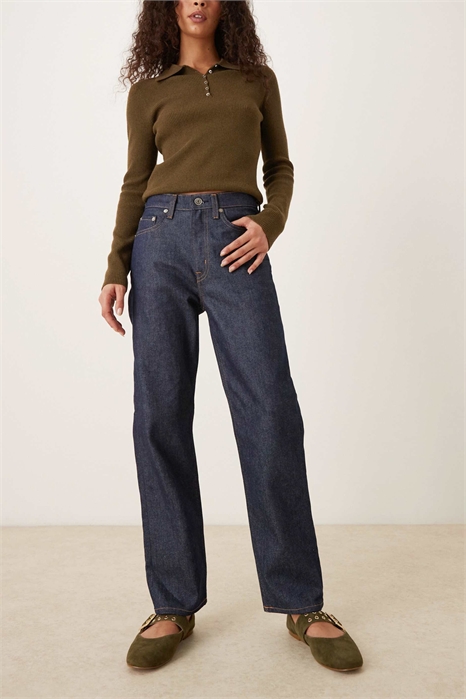 Джинсы из нефрита с зауженными брючинами артикул 150524236